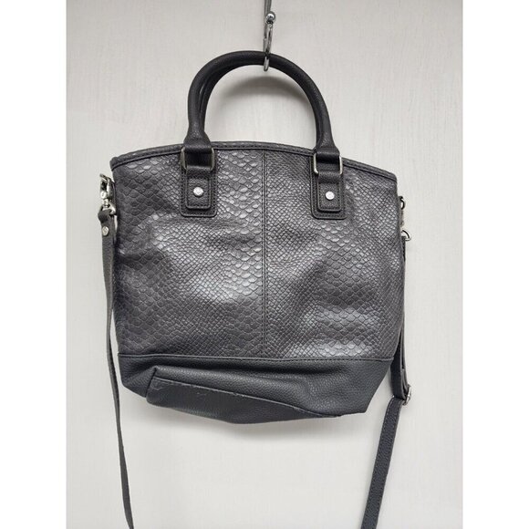 JEWELL BY THIRTY ONE PURSE CROSSBODY BAG GRAY FAUX SNAKE LEATHER - Picture 3 of 11